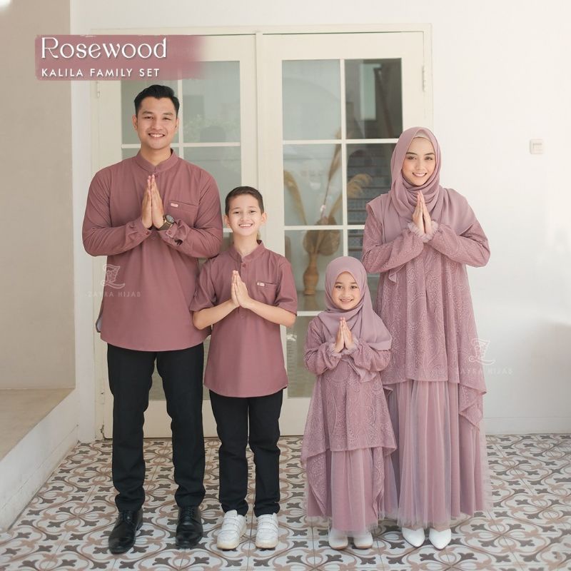 KALILA FAMILY SET by Zayra Hijab /SARIMBIT LEBARAN/COUPLE KELUARGA/GAMIS TULLE/GAMIS BROKAT