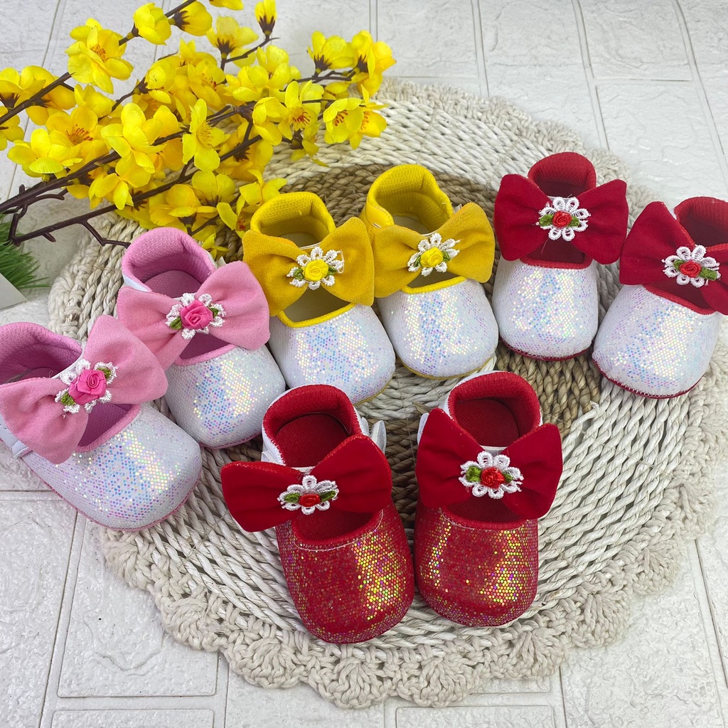 [TAMAN SEPATUKU] SEPATU TRENDY MURAH BAYI PITA ANAK PEREMPUAN 0-12 BULAN XPX02