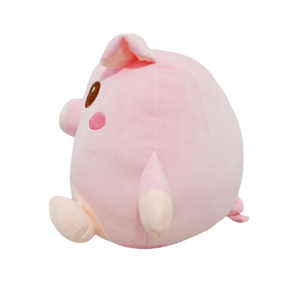 Boneka pig ball warna pink babi bola bulat yang memiliki ekspresi lucu sehingga cocok untuk kado ulang tahun anak-istana boneka