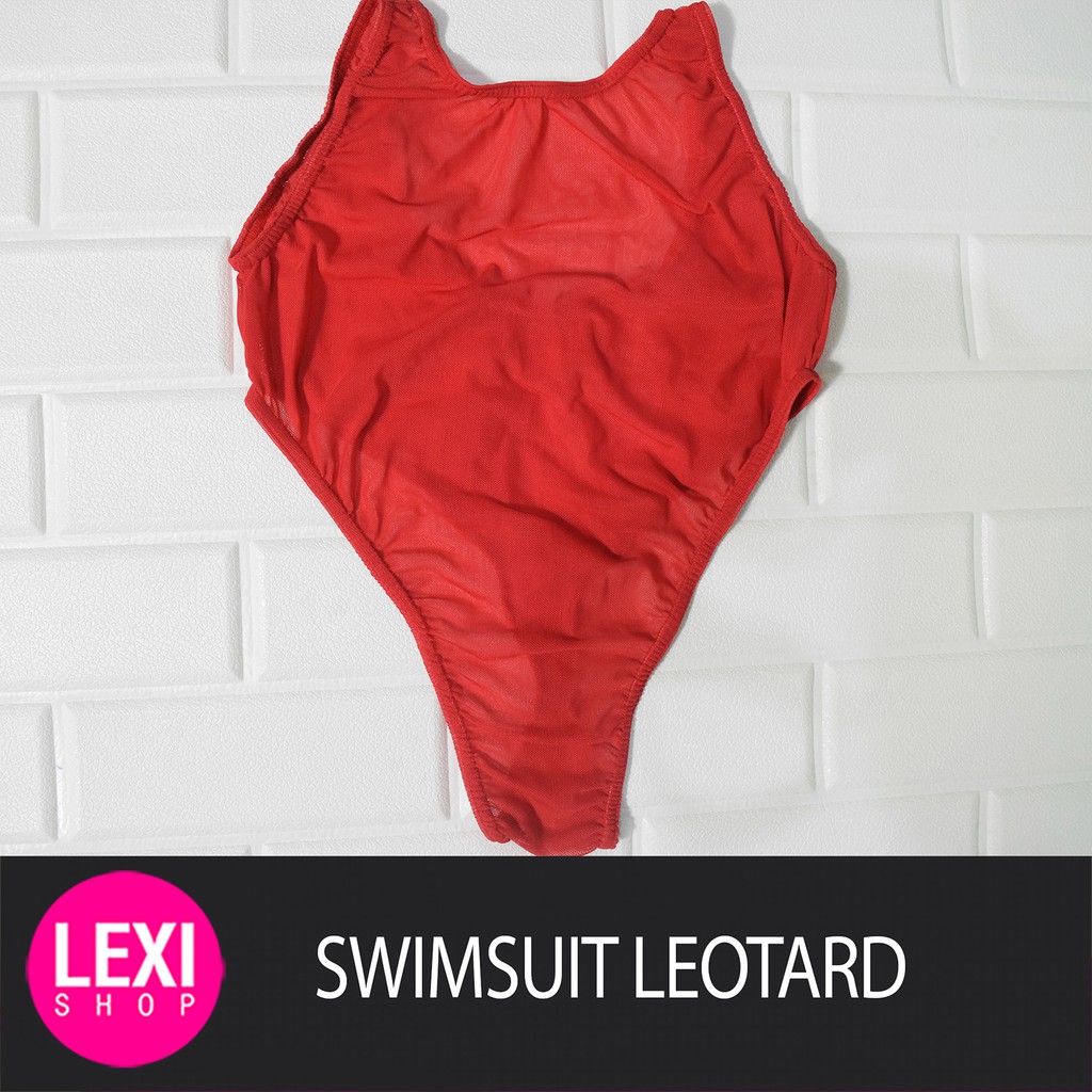 BAJU RENANG WANITA SEXY TRANSPARAN - MODEL LEOTARD TRANSPARAN