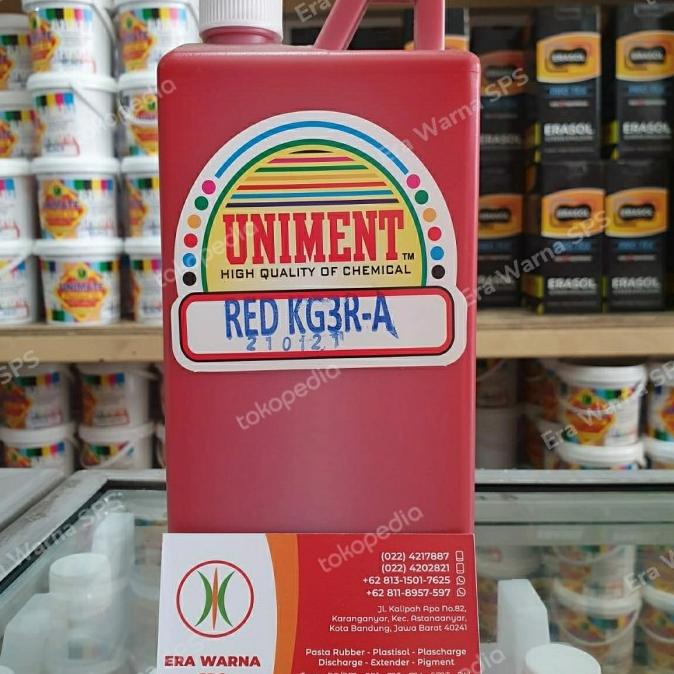 

bibit pewarna / pigment warna Uniment Red KG3R-A @1kg