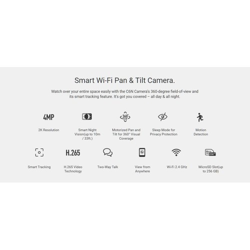 Ezviz C6N Smart Wifi Pan Tilt Camera 4MP