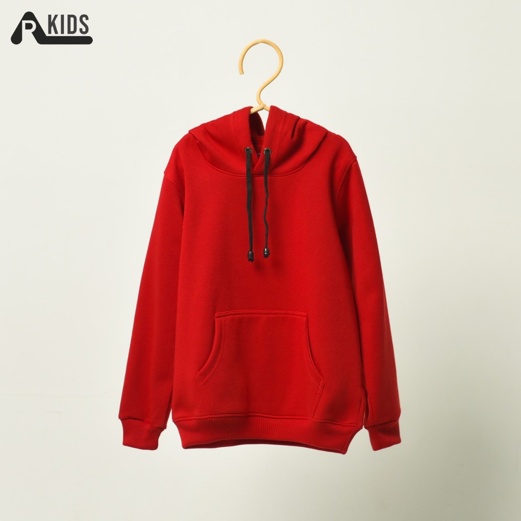 Hoodie Anak Polos Laki-laki / Perempuan ArhighresKids Unisex Bahan Fleece Tebal