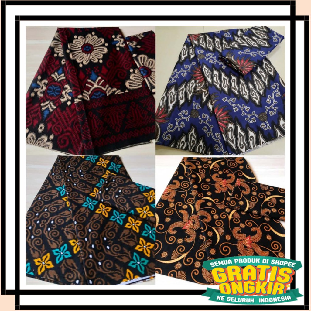 SOLO KERIS FULL BROKAT RUFFLE BENANG RAJA TENUN / BATIK KALONGAN | KAIN BATIK PRINTING ASLI