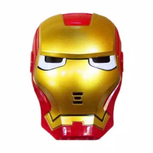 kostum baju anak laki laki iron man dapat topeng / kaos anak iron man