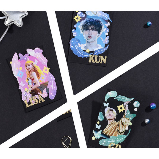 Stiker ROMANTIC GALAXY / Sticker untuk Buku Hitam tema GALAXY / Stiker DIY / Hiasan Scrap Book / Dekorasi Stiker Unik Cantik