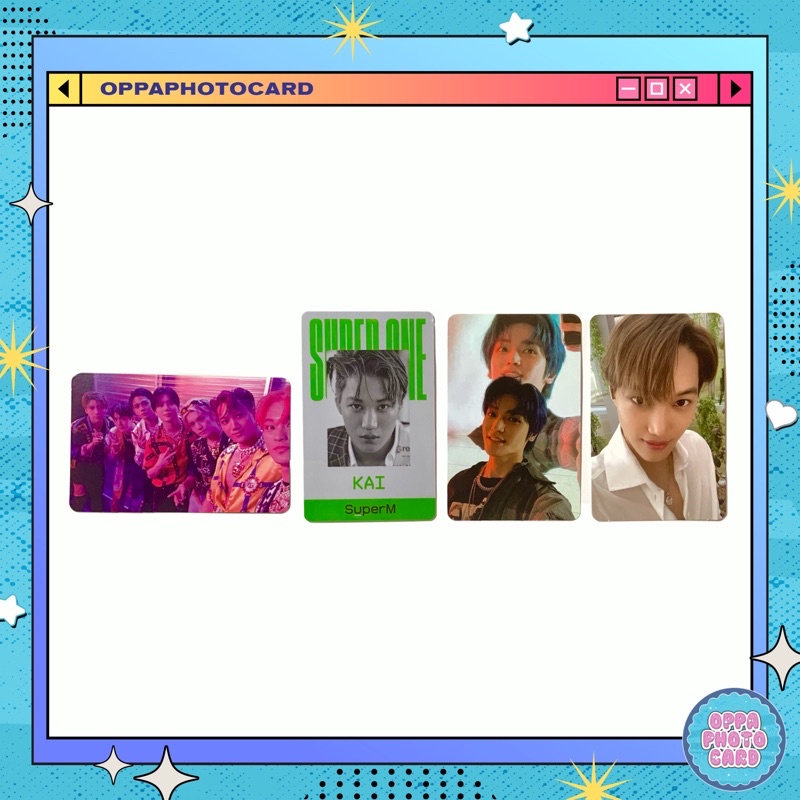 [READY] Official Photocard / ID Card PC SuperM Taeyong / Kai / Group Asia & US Version