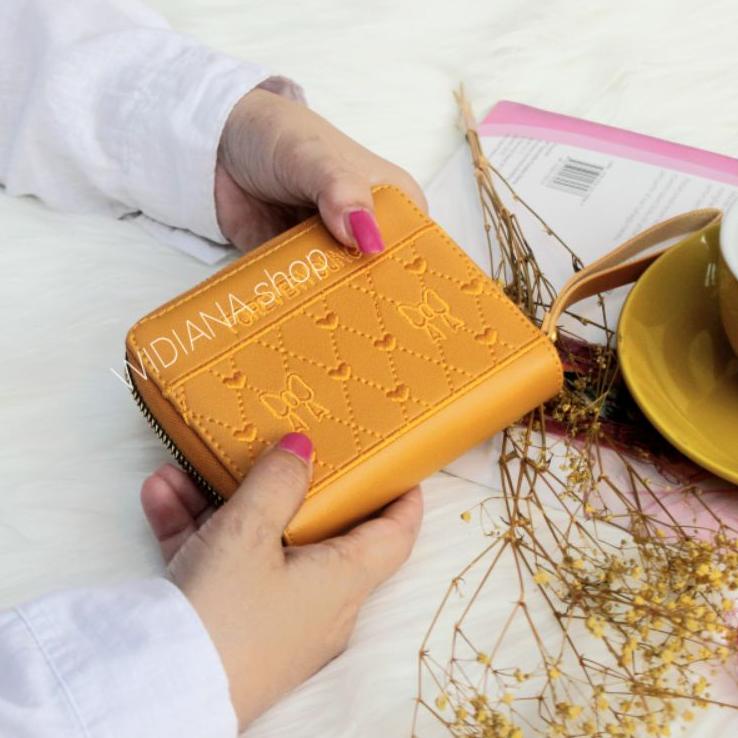 Dompet Wanita  Dompet Koin Erina Kulit Jeruk Sintetis Tebal  Model Kekinian 2021 ‣ Blw31au22ᴬ