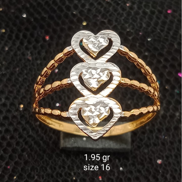 Cincin Emas 17K - 1.95 gr Kadar 750 - 1615