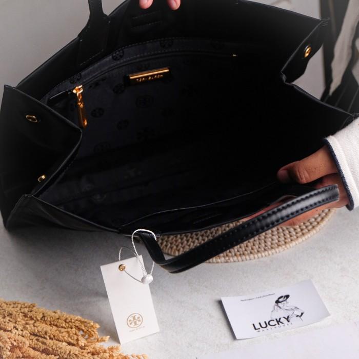Tory Burch Ella Nylon Tote Bag In Black - ORIGINAL 100%