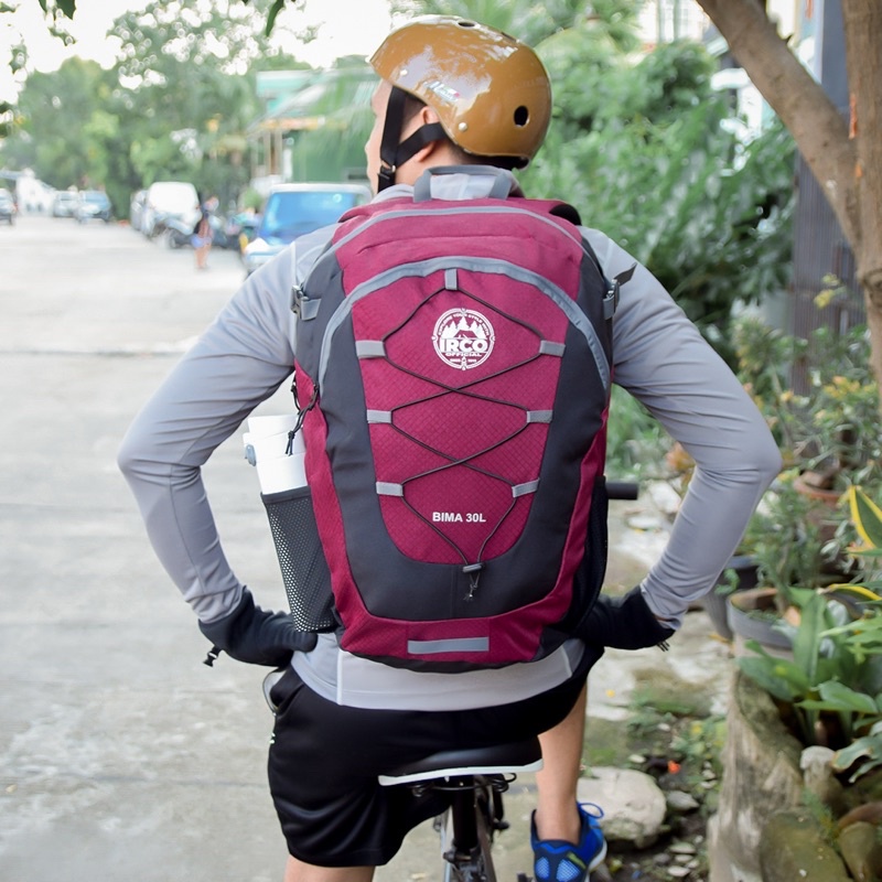 Irco Tas Ransel Laptop - Backpack 30 Liter - Daypack Pria dan Wanita - Bima Maroon