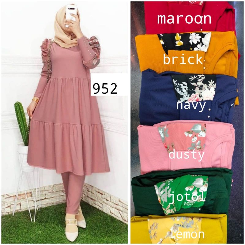 SETELAN TUNIK / LONG TUNIK RITA SET