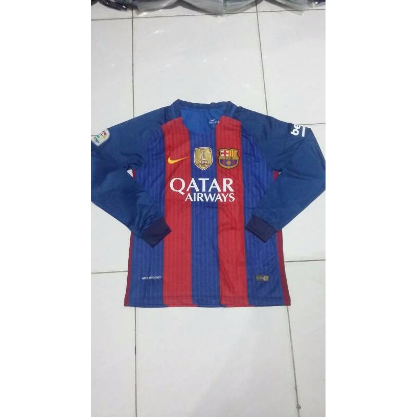 IMPORT Jersey Grade Ori Barcelona Home 2017 Long Sleeve PALING MURAH