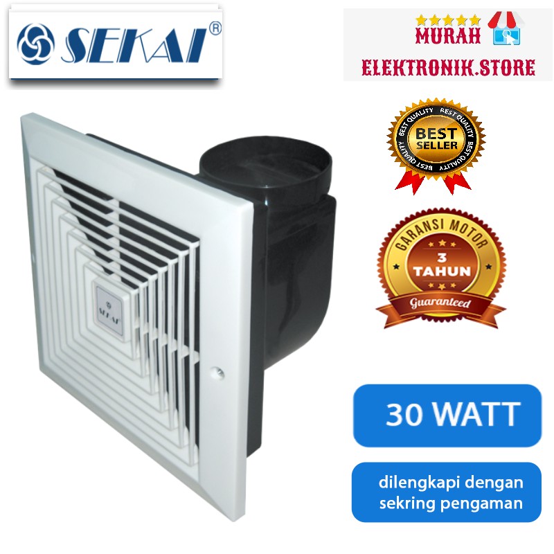 SEKAI Exhaust Fan MVF 893 - Kipas Angin Exhaust Plafon Dak