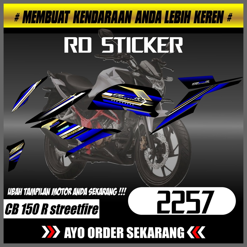 Striping CB 150 R streetfire Striping CB 150 R streetfire Decal Motor CB 150 R streetfire striping C