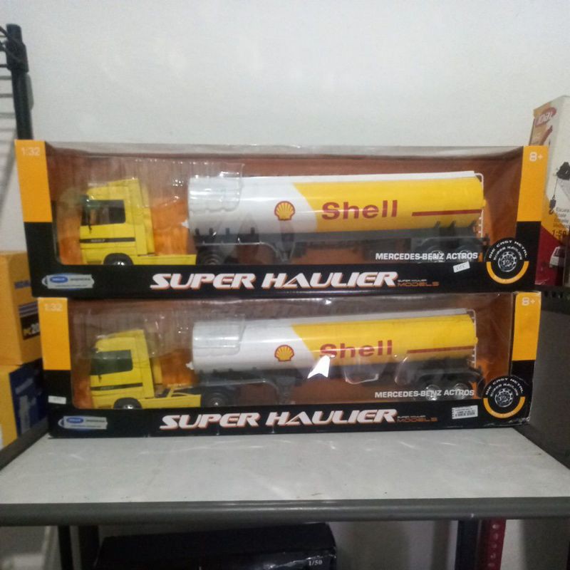 DIECAST TRUCK MINIATUR TRUK TANGKI MERCEDES SHELL