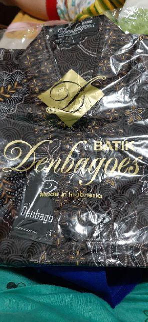 Odza Kemeja Batik Pekalongan Pria Sogan Hem Solo Slim Fit Lengan Pendek