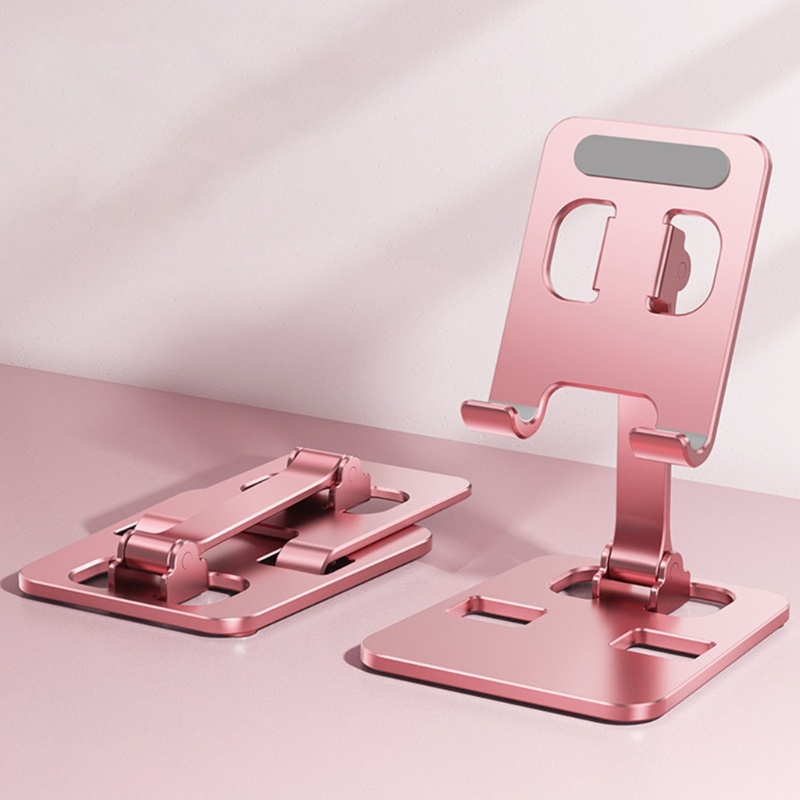 Zzz Stand Holder / Dudukan Ponsel / Tablet Model Lipat Bahan Aluminum Untuk Meja