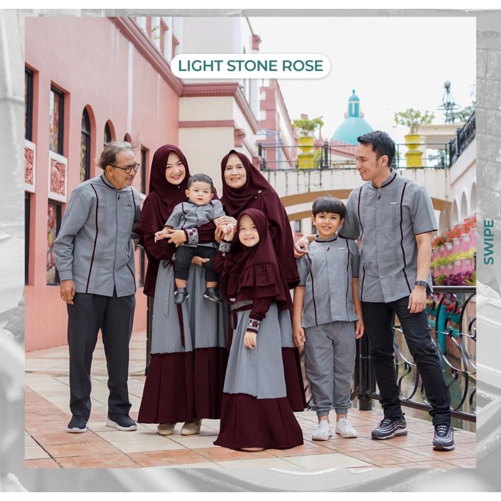 Sarimbit Keluarga Terbaru 2021 Sarimbit Couple Fashion Muslim Baju Lebaran Couple Keluarga SB9016