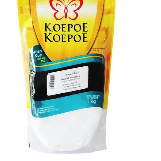

BISA COD ✔️Koepoe Koepoe Pewarna Putih Pemutih Makanan 1Kg Opaque White Food Grade Coloring|RA1