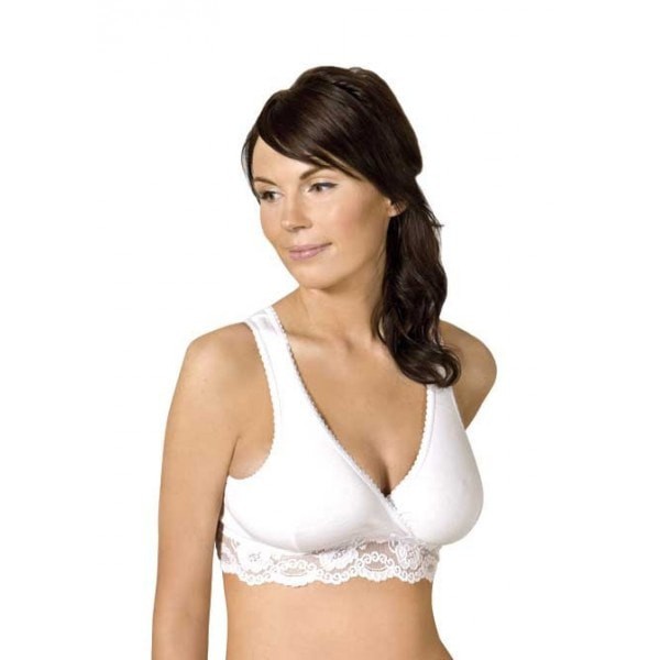 Carriwell Lace Nursing Bra White S L XL