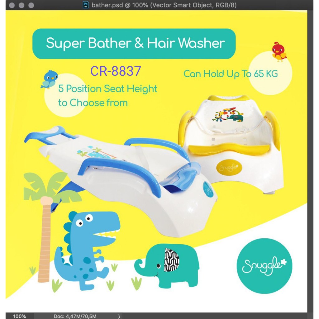 Snuggle Super Bather &amp; Hair Washer CR8837