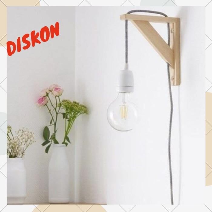 lampu tidur unik / siku rak ambalan / bracket siku kayu serbaguna