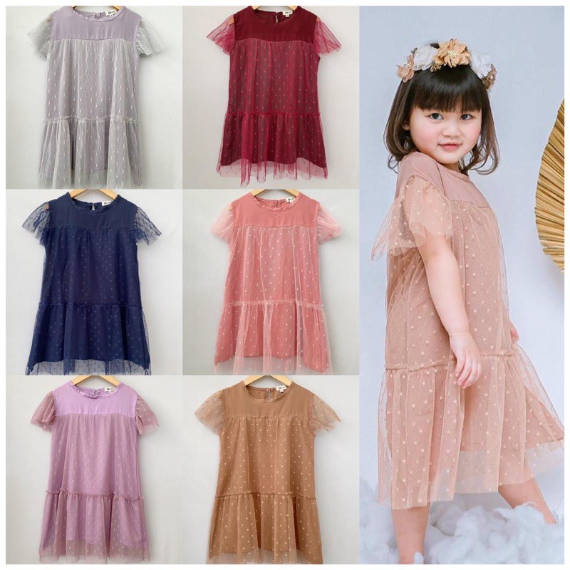 Dress Anak Queen Original Smilee Size 1-5 Tahun Super Premium