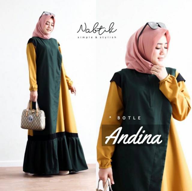 ANDINA Gamis maxidres syarii terbaru