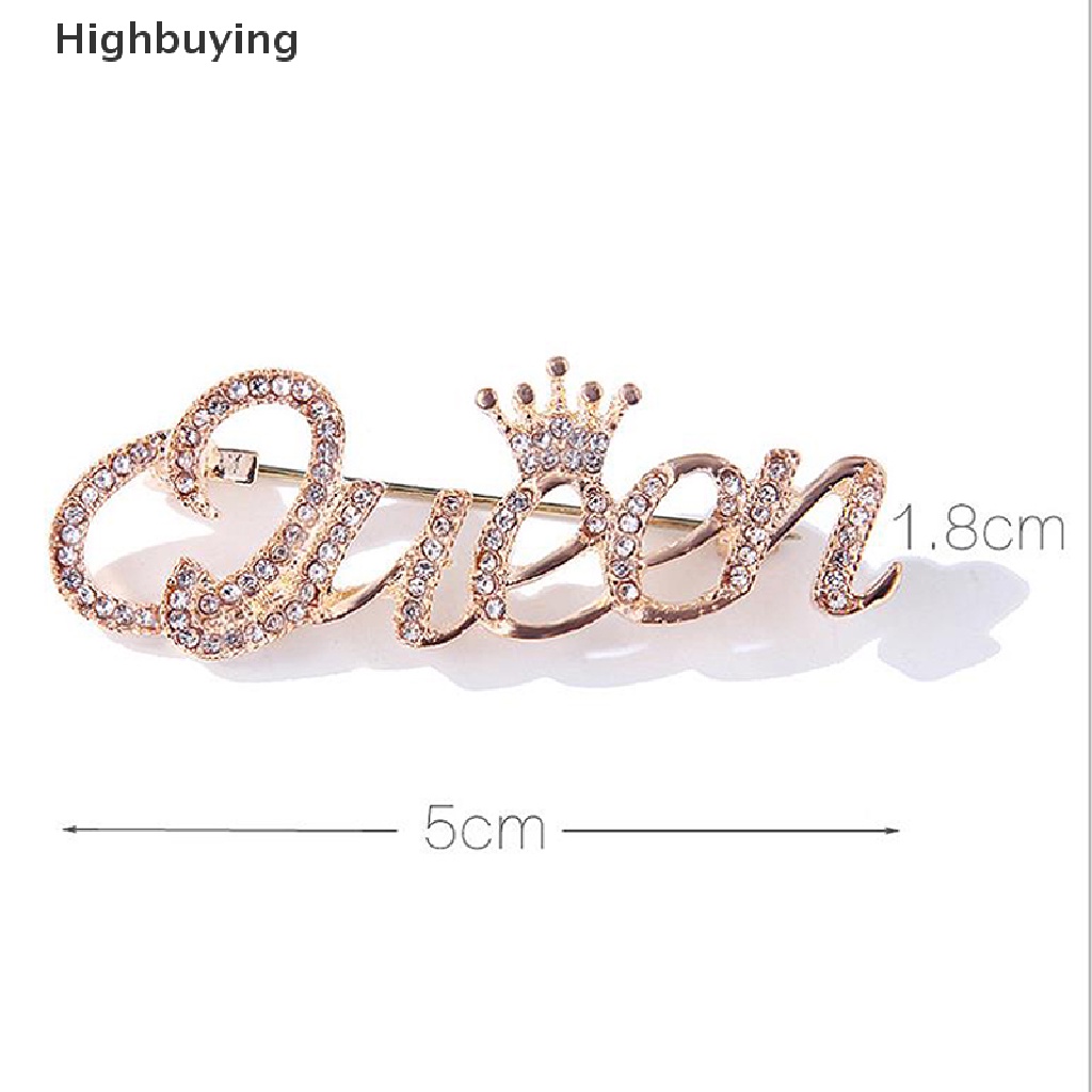 Bros Bentuk Mahkota Ratu Aksen Berlian Imitasi Untuk Wanita Glory