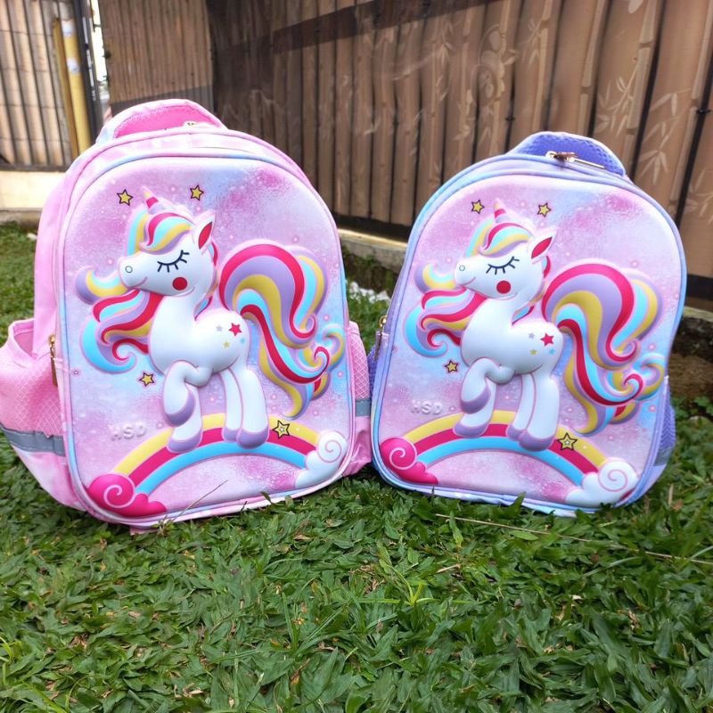 TAS IMPOR ANAK CEWEK TK SD Unicorn HSD