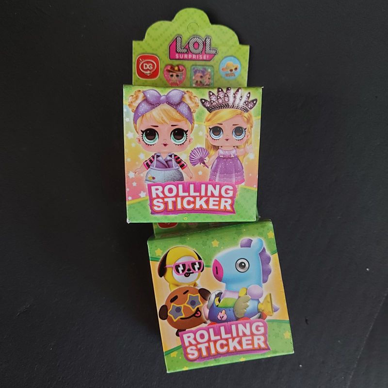 Rolling sticker karakter | mainan anak rolling sticker karakter | mainan anak sticker karakter | sti