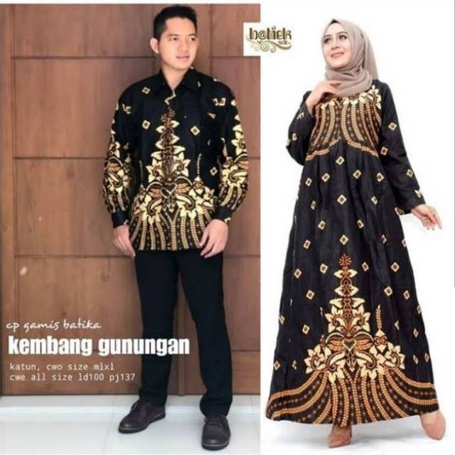 COUPLE GAMIS BATIK JUMBO LD 120CM