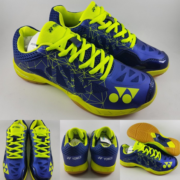 Sepatu Badminton Yonex Aerus 2 Limited LCW Navyblue Bolt Biru Hijau