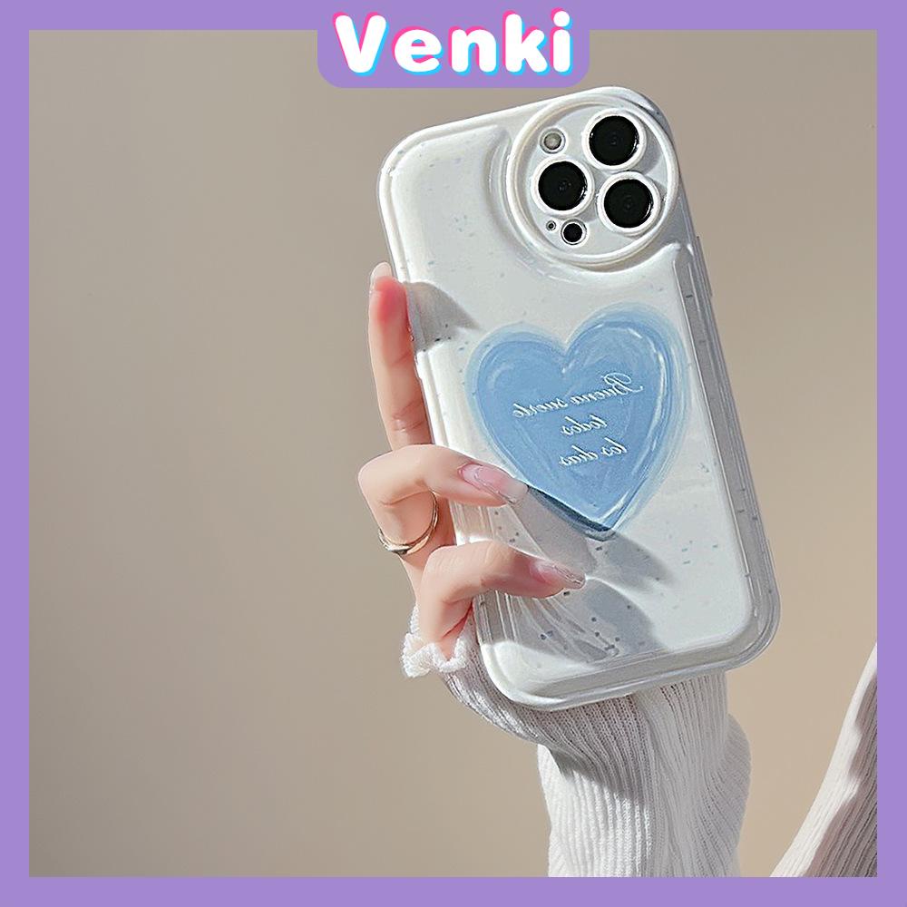 iPhone Case Silicone Soft Case Airbag Shockproof Protection Camera Blue Heart Dot Cute Compatible For iPhone 11 Pro Max 13 Pro Max 12 Pro Max 7Plus xr XS Max