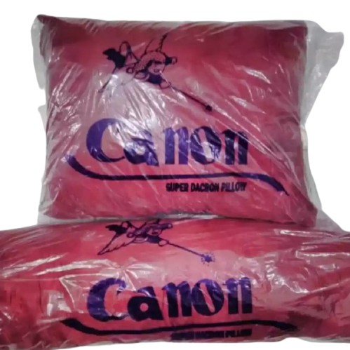 [ MURAH ] 1 SET BANTAL KEPALA DAN GULING MERK CANON BAHAN DAKRON WARNA RANDOM