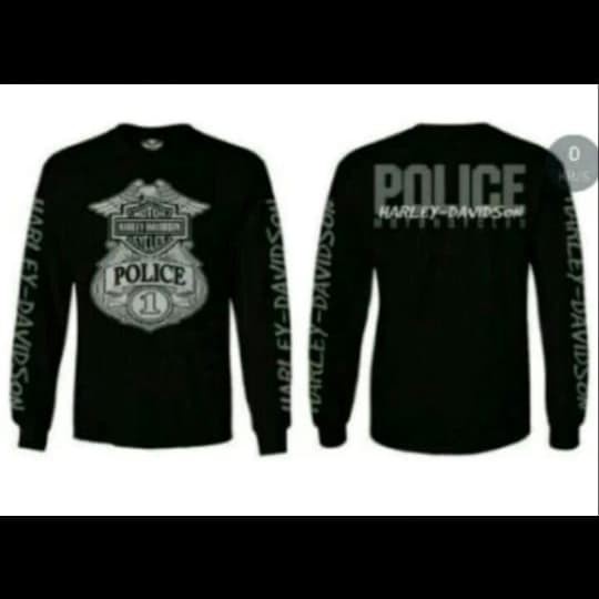 kaos harley davidson / lonsgleve harley davidson polisi