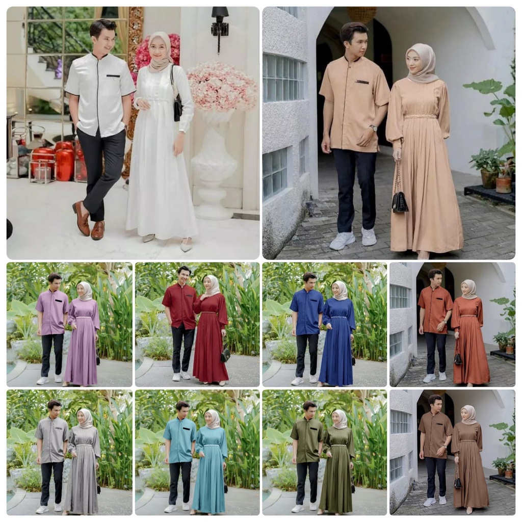 PAKAIAN COUPLE PASANGAN CP RELINE 10 WARNA HMJC SHAKILA ADA VIDEO REAL PICT 4 VARIASI ( COUPLE, KOKO COWO , MAXY CEWE L DAN JUMBO )