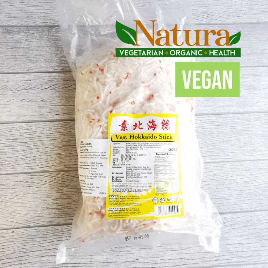 

OKK Hokkaido Stick 1Kg Vegan Vegetarian Crabstick Beku