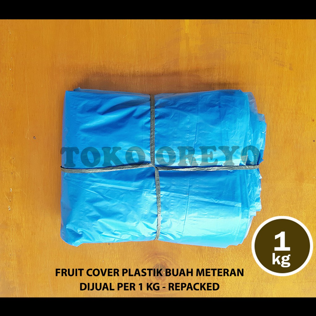 FRUIT COVER BERAT 1 KG PLASTIK METERAN PEMBUNGKUS BUAH BESAR PISANG
