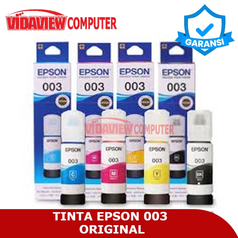 TINTA EPSON 003 B,CM,Y 65ML ORIGINAL L1110, L3100, L3101, L3110, L3210, L3150, L5190
