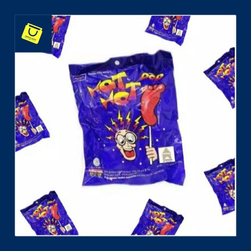 

Permen Hot Hot Kaki / Permen Kaki / 1 pak isi 25 pcs / 125gr / Snack