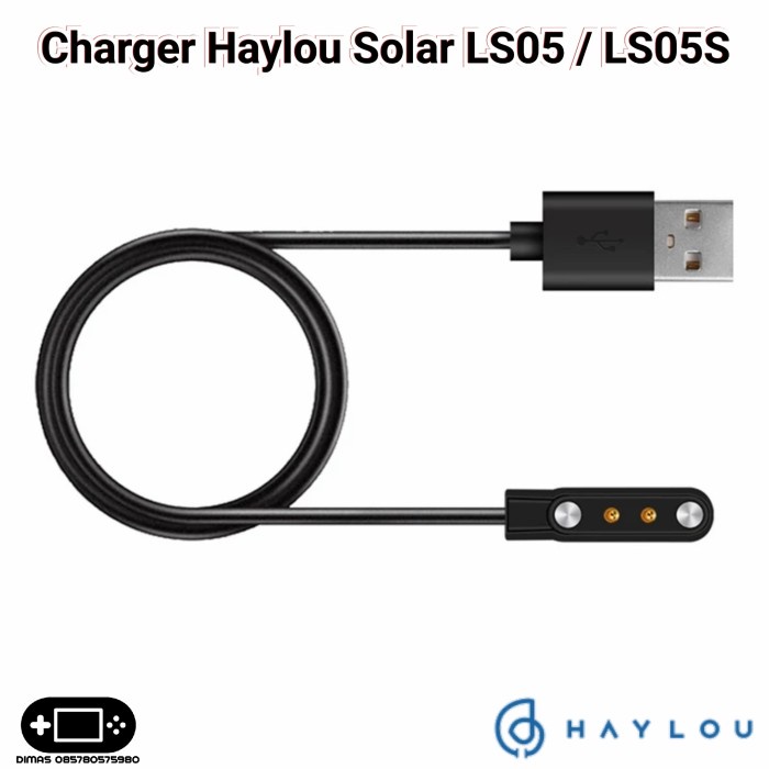 Kabel USB Charger XIAOMI HAYLOU SOLAR LS05 Charging Smart Watch
