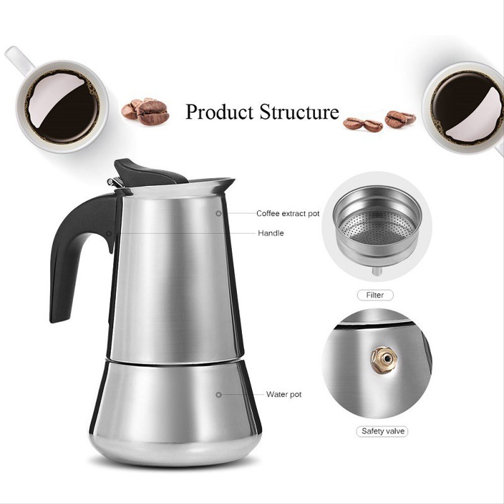 KOPI Teko Espresso Maker Stainless
