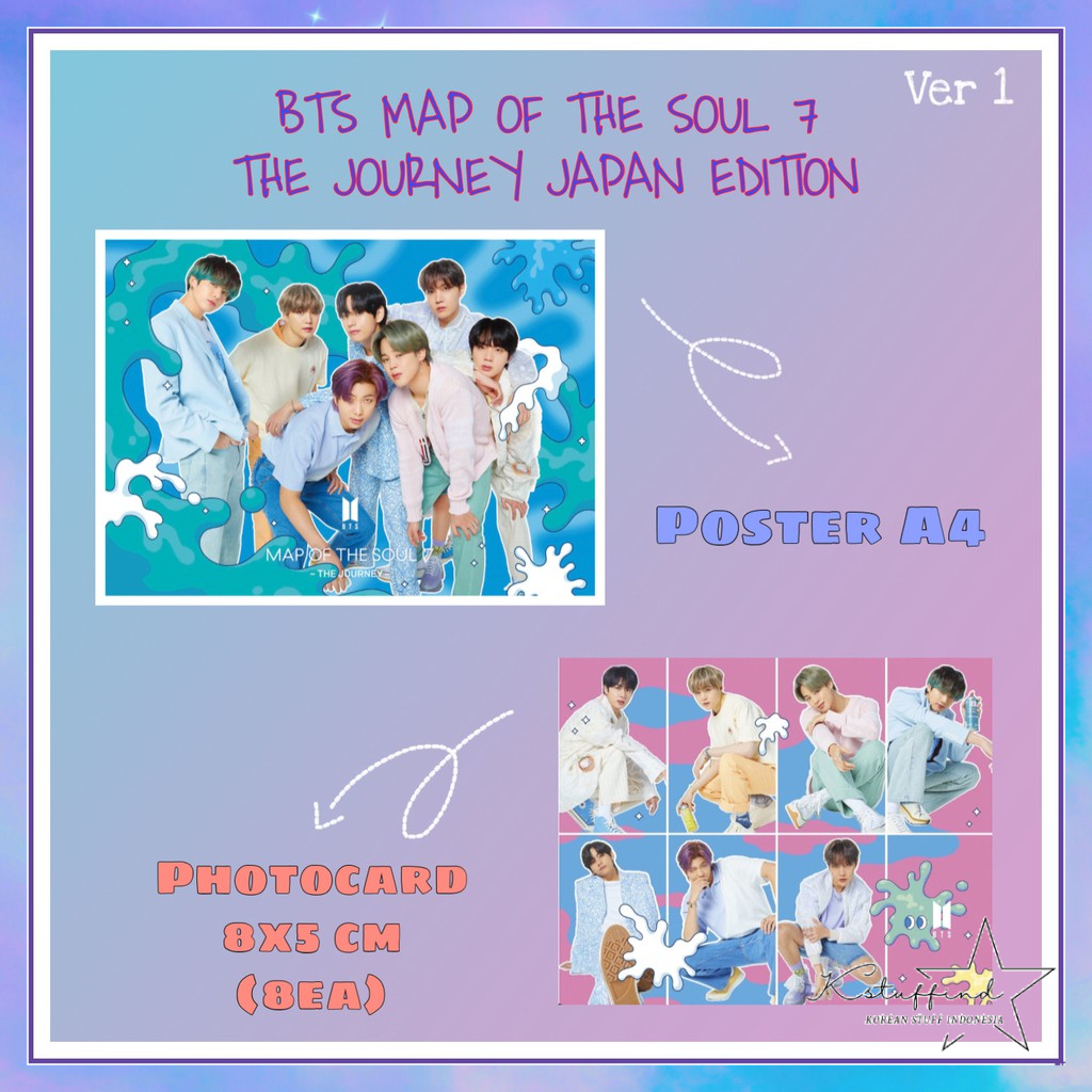 [kstuffind] BTS Kit MAP OF THE SOUL 7 - THE JOURNEY JAPAN EDITION BTS FANKIT MOTS 7 POSTER + PC