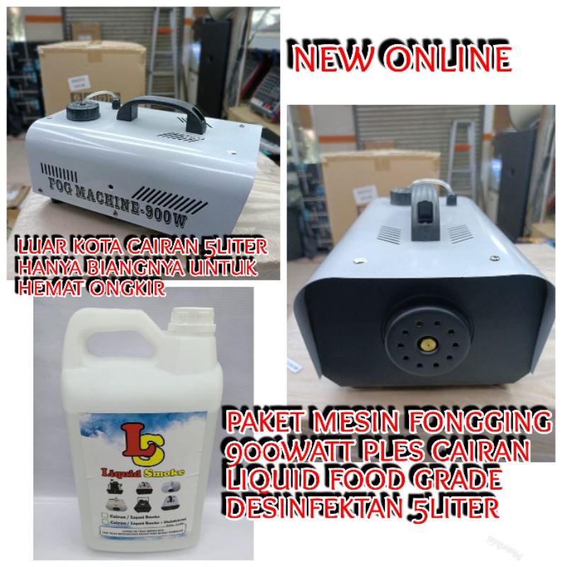 PAKET MESIN FONGGING 900watt PLES CAIRAN LIQUID FOOD GRADE DESINFAKTAN 5LITER