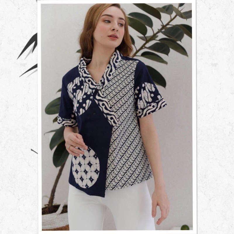 Batik Lengan Pendek - Atasan Wanita - Batik Murah