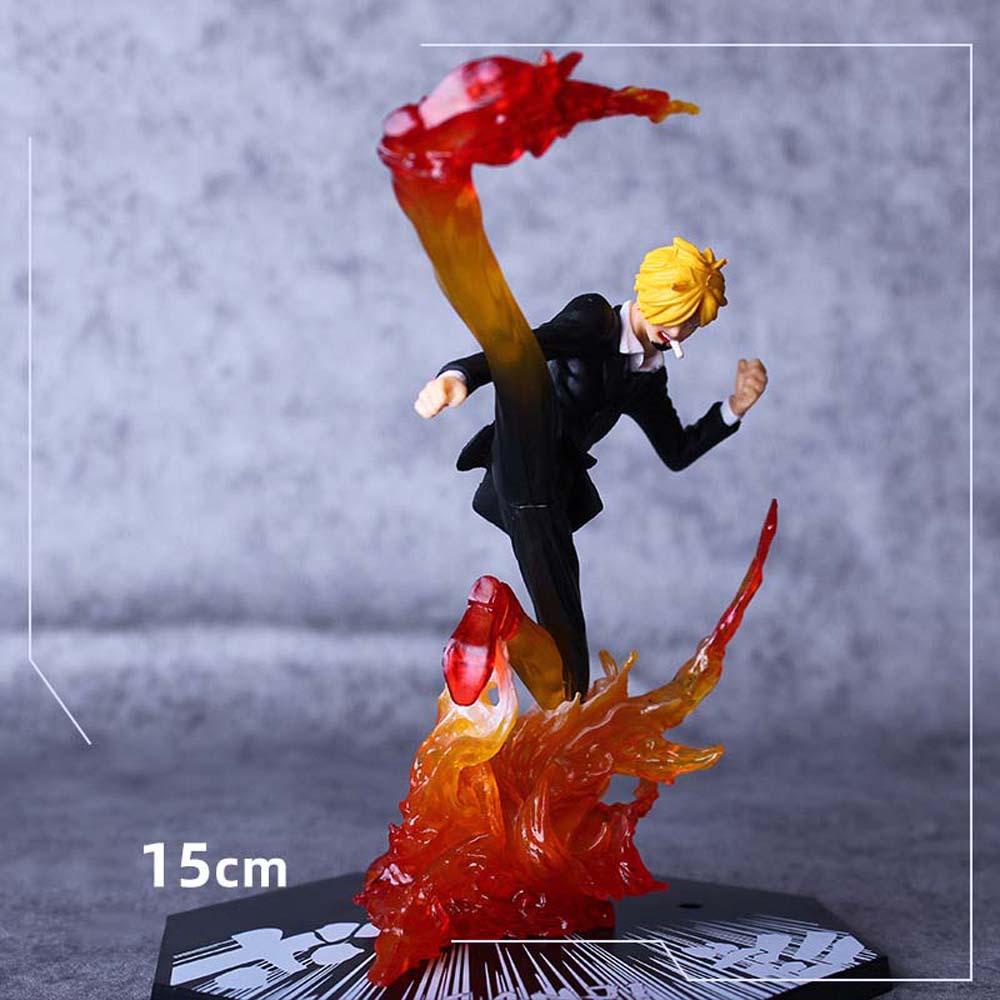 NEEDWAY Action Figurine Miniatur PVC Sanji Battle Dekstop Dekorasi Figure Mainan Model Anime