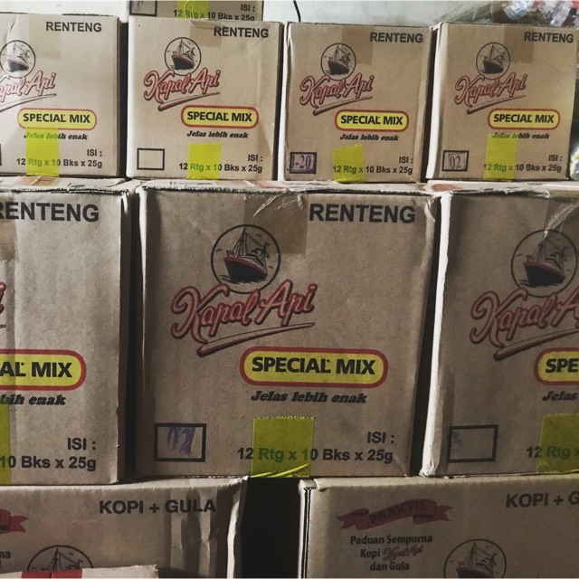 

Kapal api mix 10x12(120pc)/dus
