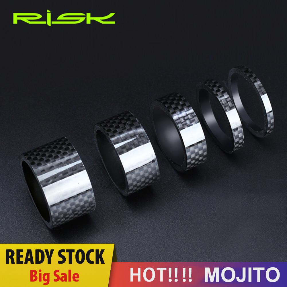 Risk Gasket Spacer Fork Depan Sepeda 28.6mm Bahan Karbon Fiber